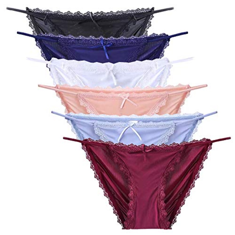 Multi Pack Underwear - Nightaste Women Sexy Lace Silky String