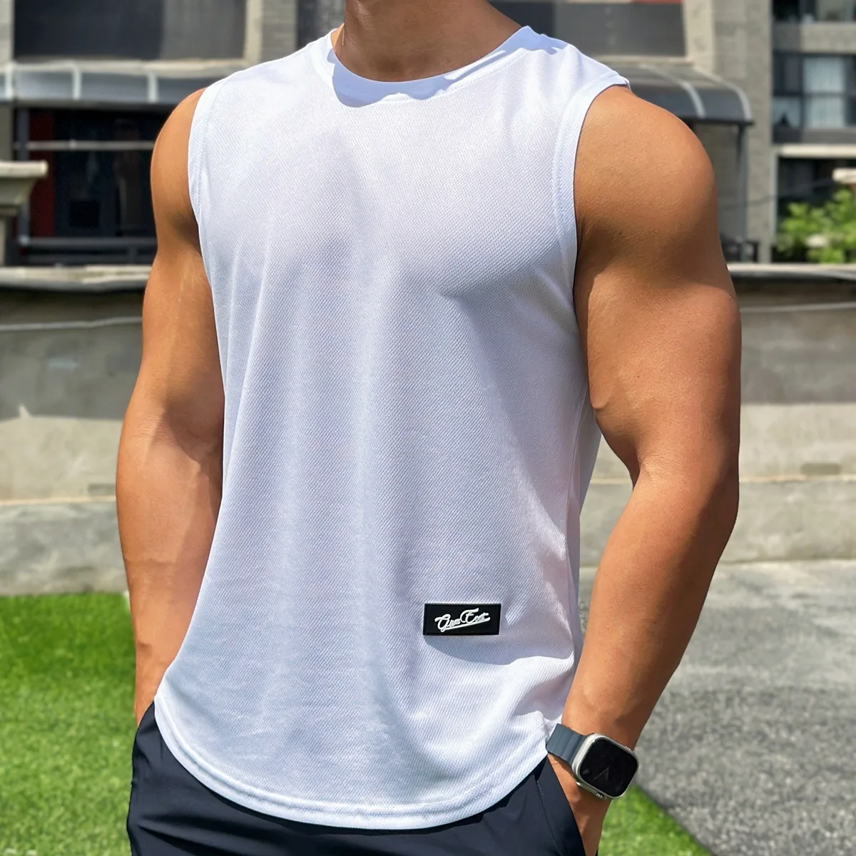 Sleeveless Undershirt - Mens Gym Tank top Men Fitness