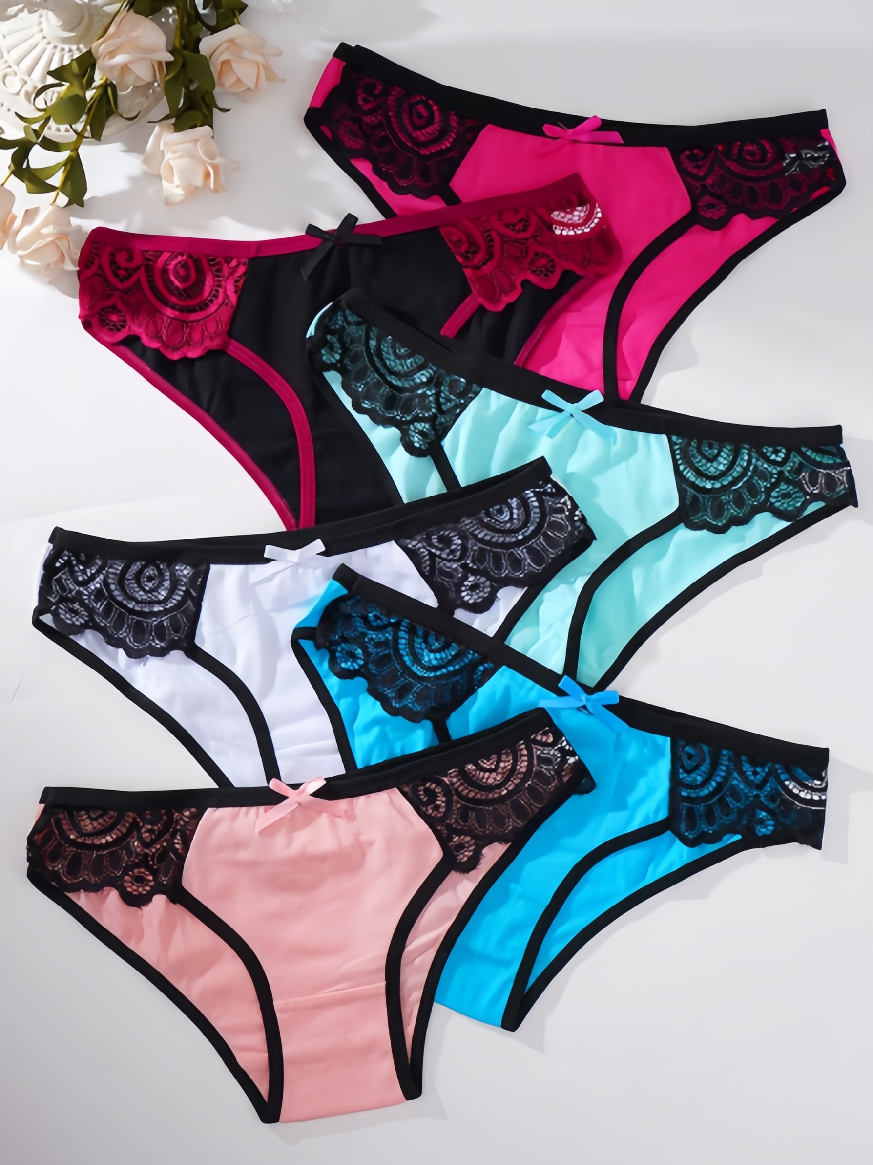 Multi Pack Underwear - 6 Pack Ladies Low Rise Underwear,
