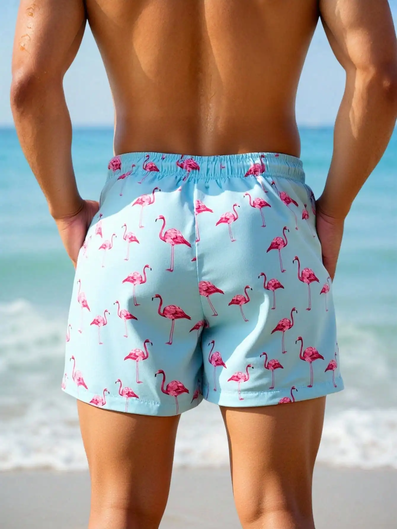 Men's Beach Shorts Drawstring  - Bamboo Fiber Trunk recensie en prijs