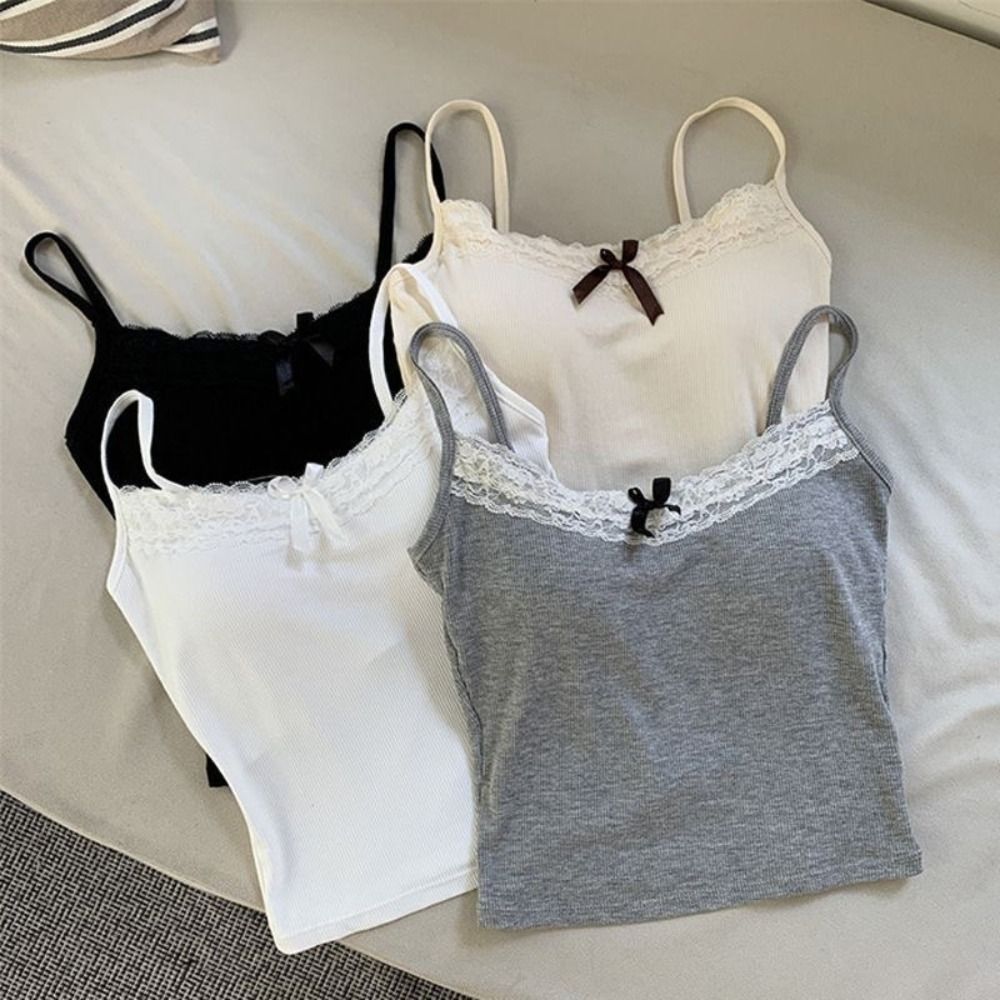 Simple Sleeveless Suspender Ve - Suspender Tank Top recensie en prijs