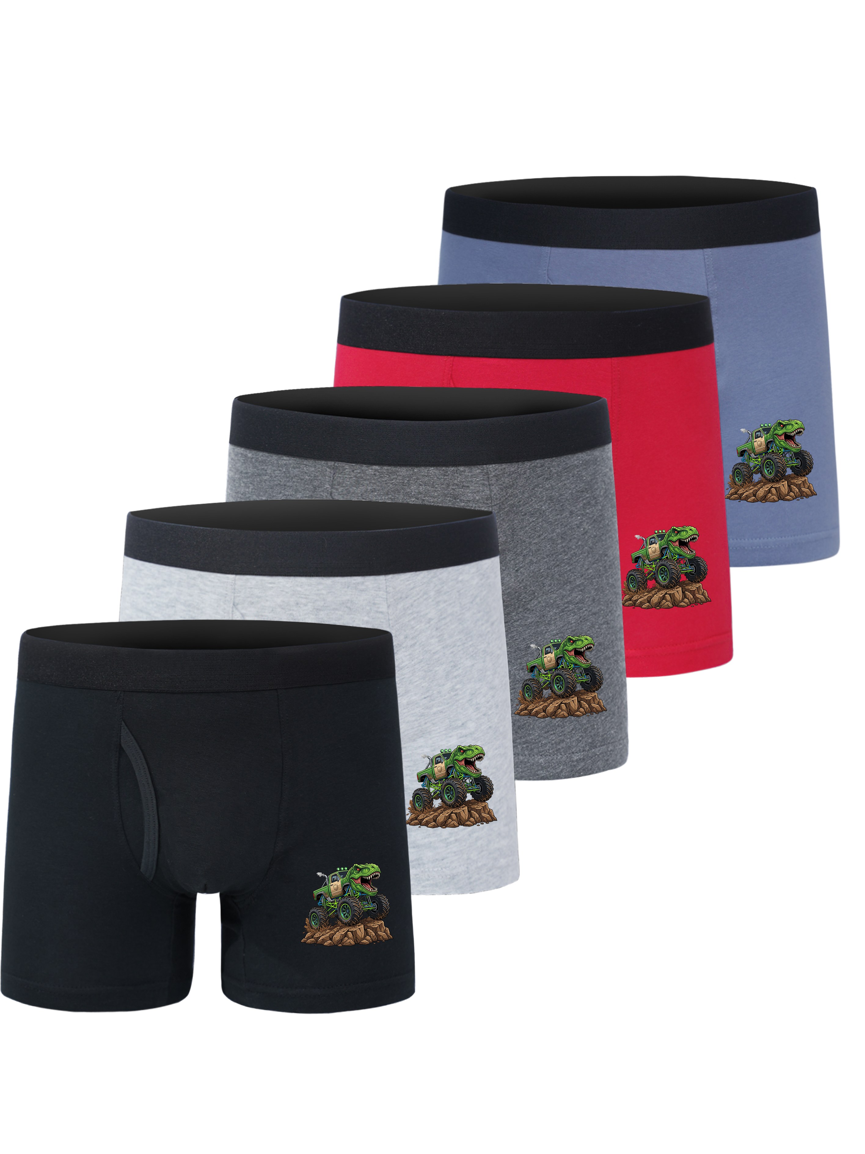 5 Pack Boys Dino Truck Underwe - Multi Pack Underwear recensie en prijs