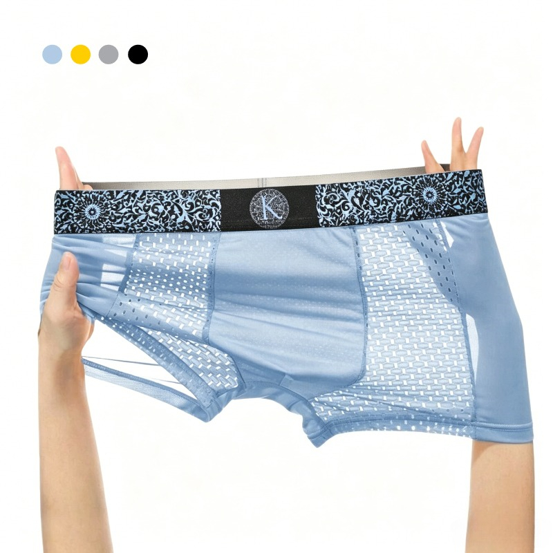 Men's Cool Ice Silk Mesh Boxer - Mesh Sport Boxer recensie en prijs