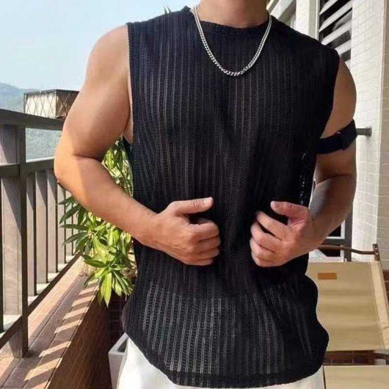Men’s Ribbed Top Crew Neck Sle - Undershirt Crew Neck recensie en prijs