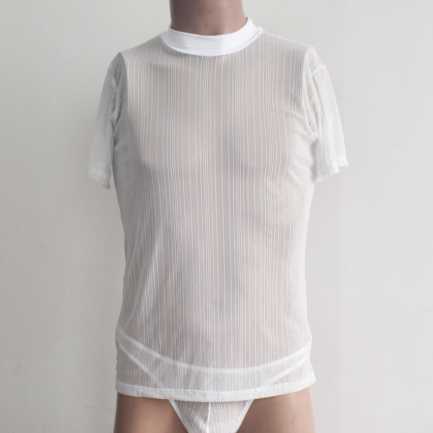 Men's Mesh Undershirt Fashion  - Undershirt Crew Neck recensie en prijs