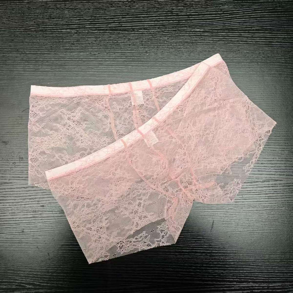 2PCS PACK Man's Pink Lace Brie - Boxer Brief Pack Cotton recensie en prijs