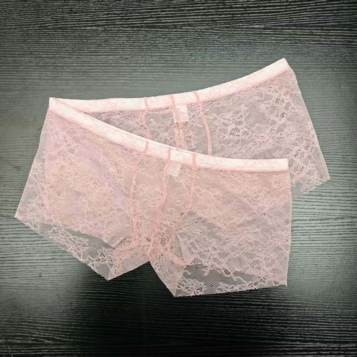 2PCS PACK Man's Pink Lace Brie - Boxer Brief Pack Cotton recensie en prijs