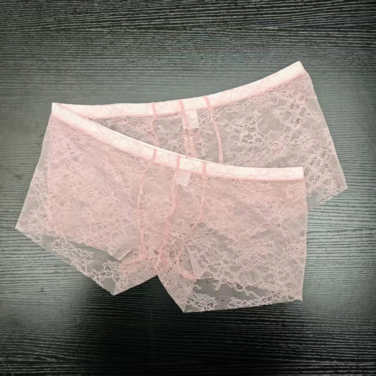 2PCS PACK Man's Pink Lace Brie - Boxer Brief Pack Cotton recensie en prijs