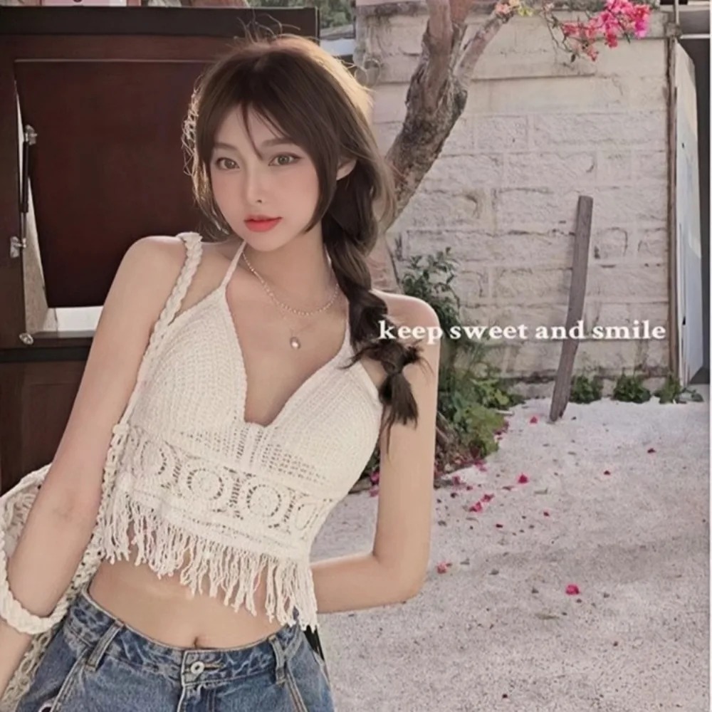 Women Boho Y2k Top Fringe Back - Suspender Tank Top recensie en prijs