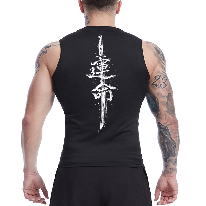 Fate Sword Print Sleeveless Co - Sleeveless Undershirt recensie en prijs
