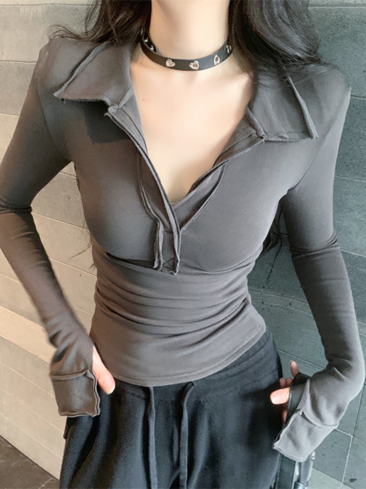 Slim Fit Long Sleeve V-Neck  C - T Shirt Tight Fit recensie en prijs