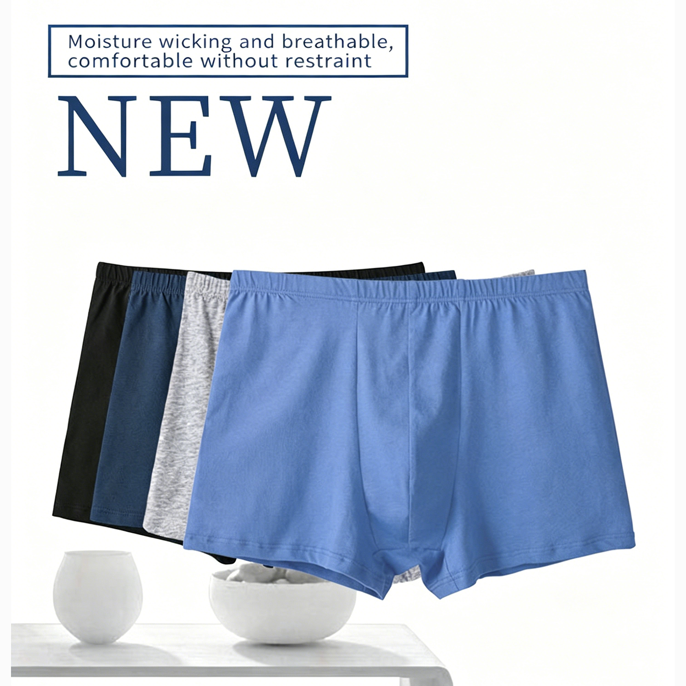 Random 4PCS Men 100% Cotton Bo - Multi Pack Underwear recensie en prijs