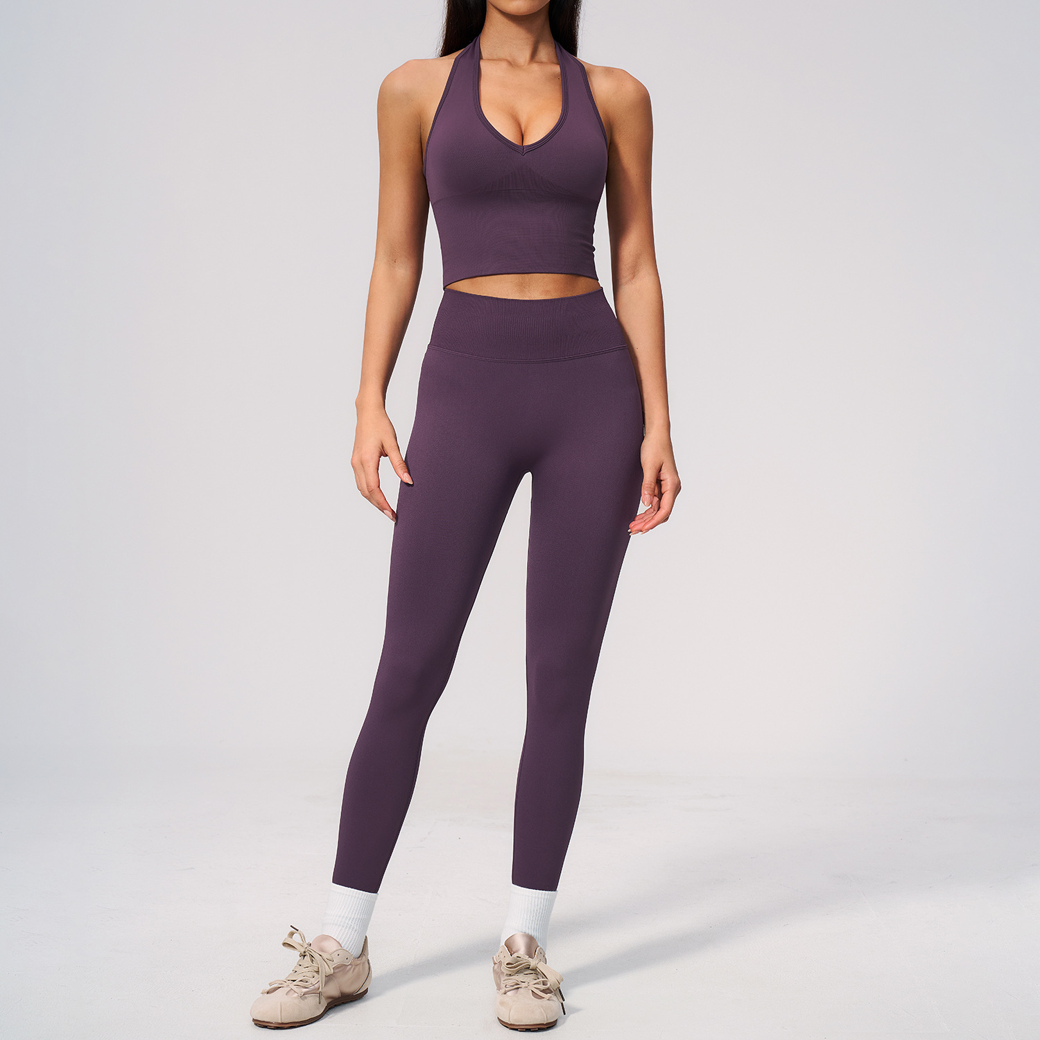 Seamless Yoga Suit 2PCS Women  - Compression Shorts Athletes recensie en prijs