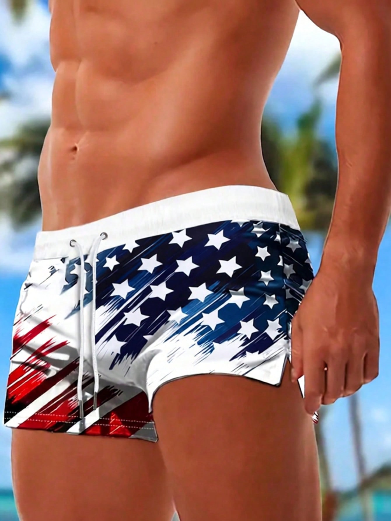 Men's Casual Flag Printed Draw - Bamboo Fiber Trunk recensie en prijs