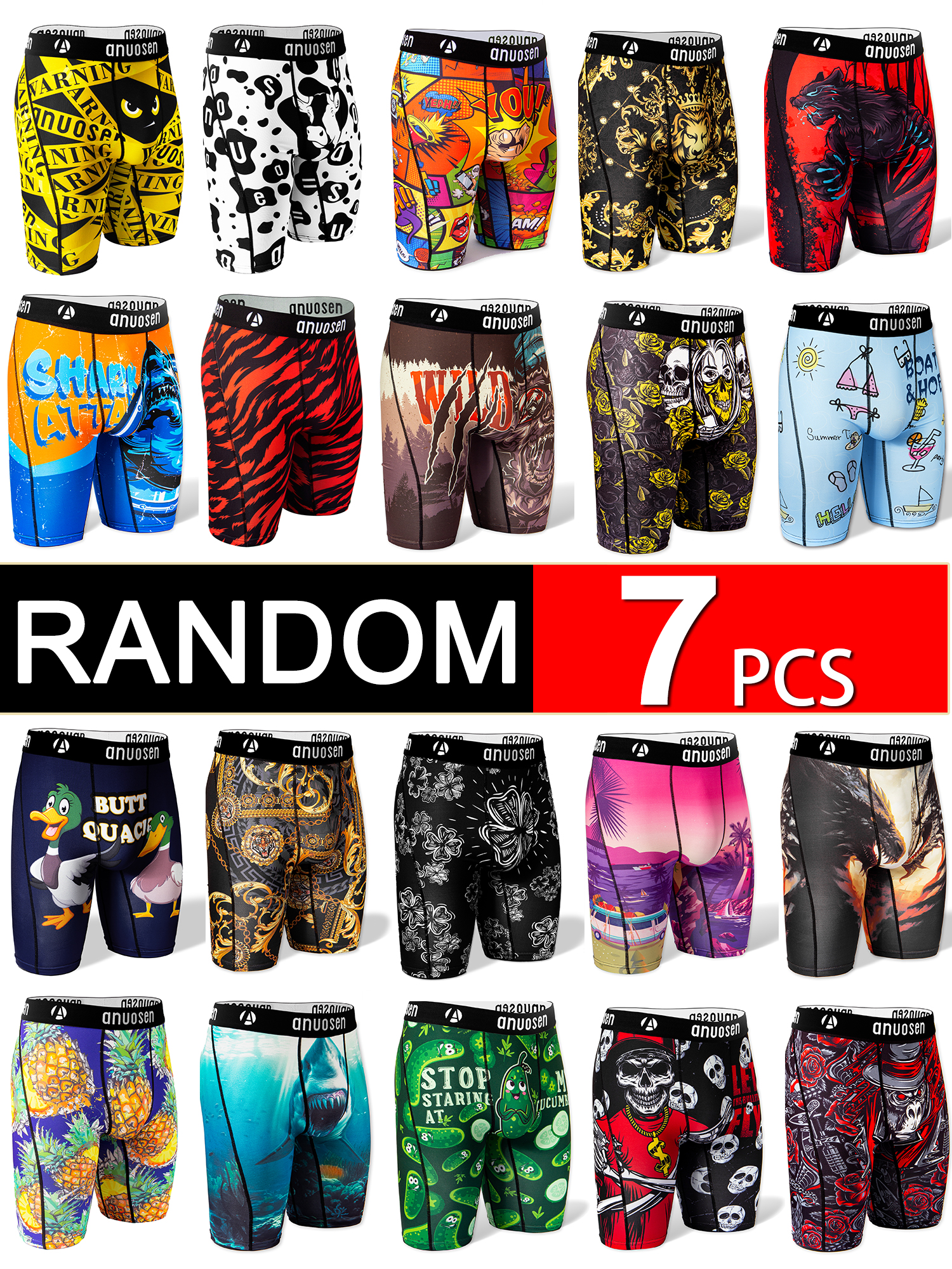 Random 7-Piece Set of Men's Lo - Multi Pack Underwear recensie en prijs