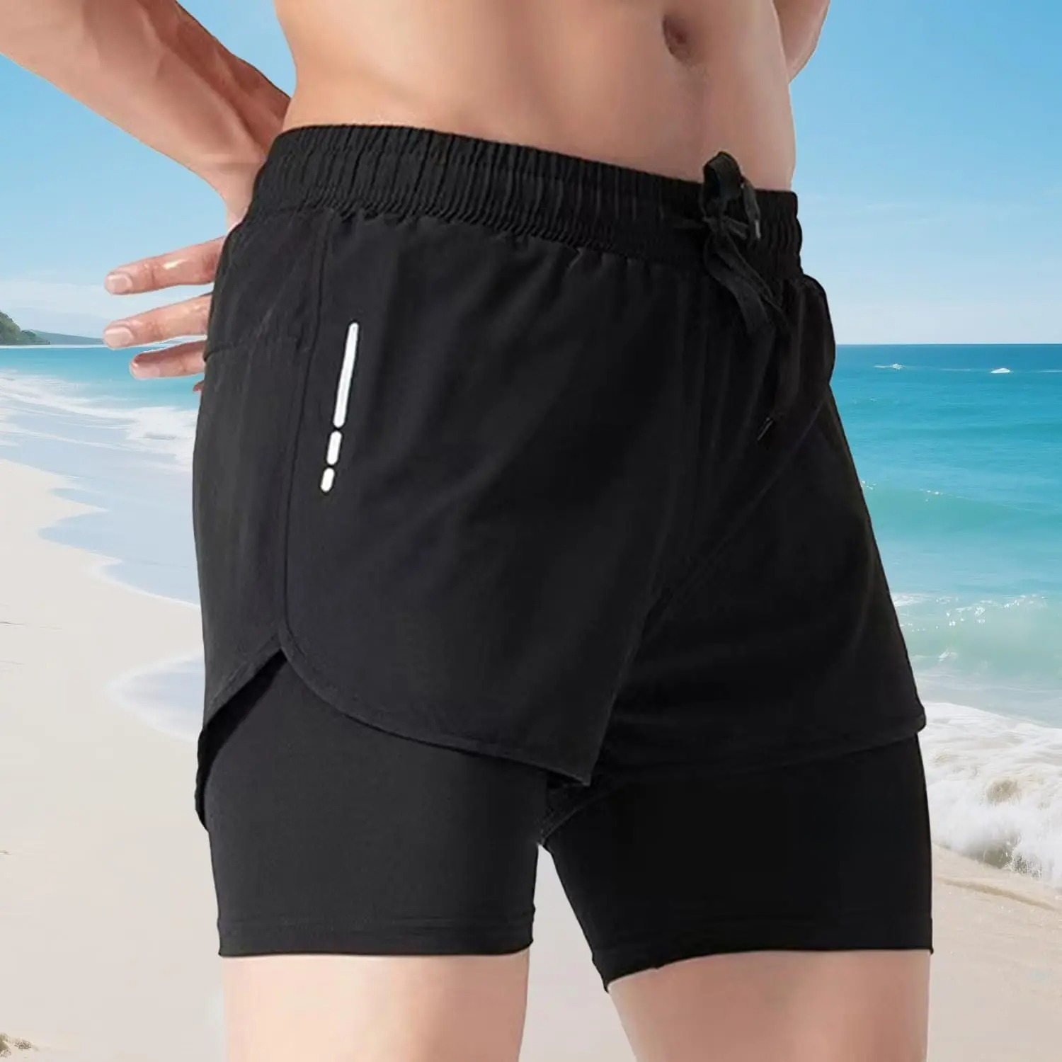 Men's Swim Trunks Quick Dry At - Compression Shorts Athletes recensie en prijs