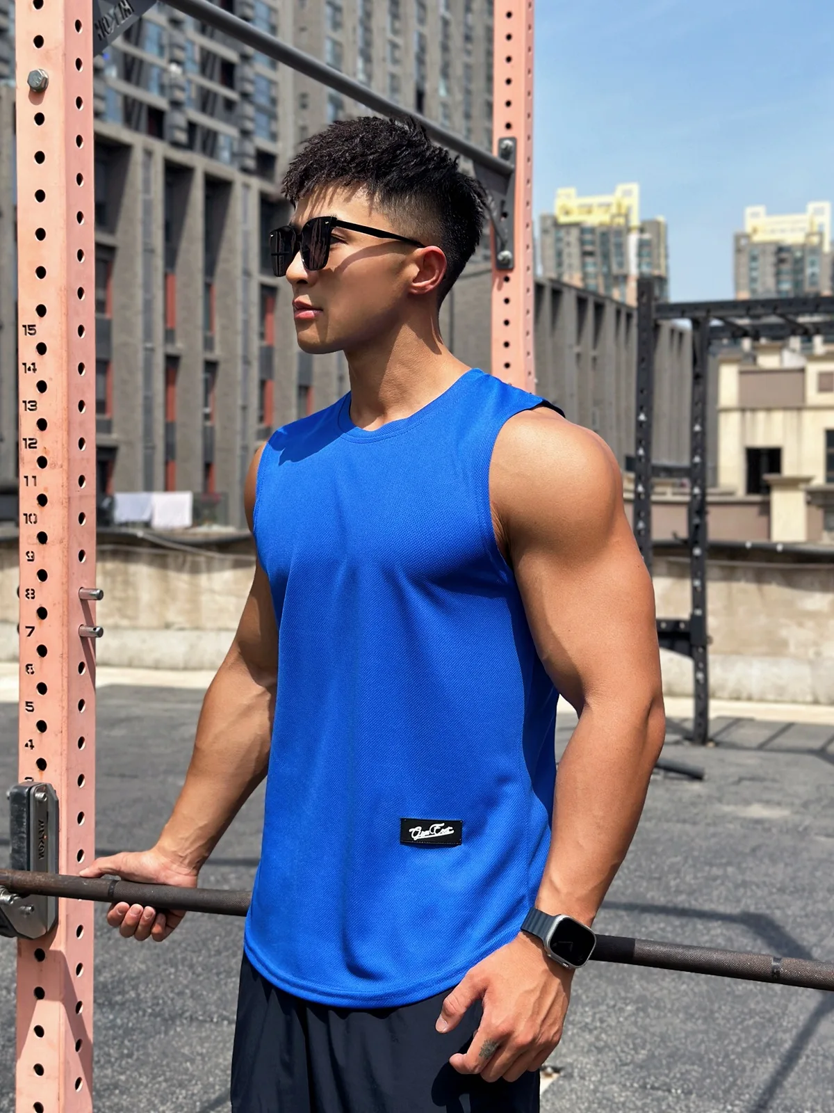 Mens Gym Tank top Men Fitness  - Sleeveless Undershirt recensie en prijs