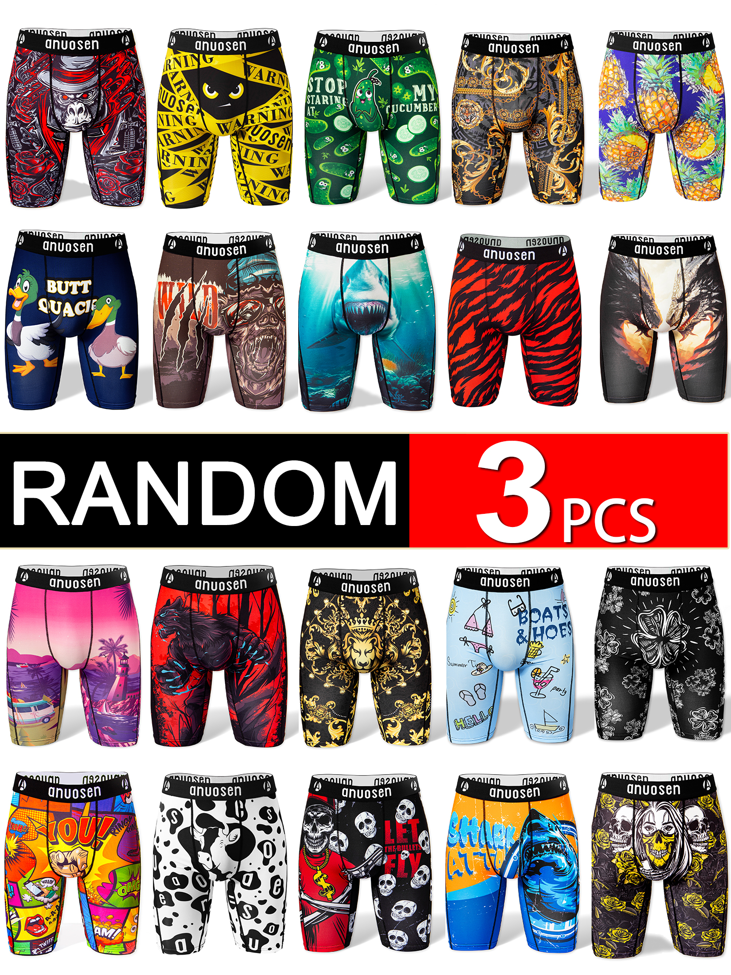 Random 3-Piece Set of Men's Lo - Multi Pack Underwear recensie en prijs
