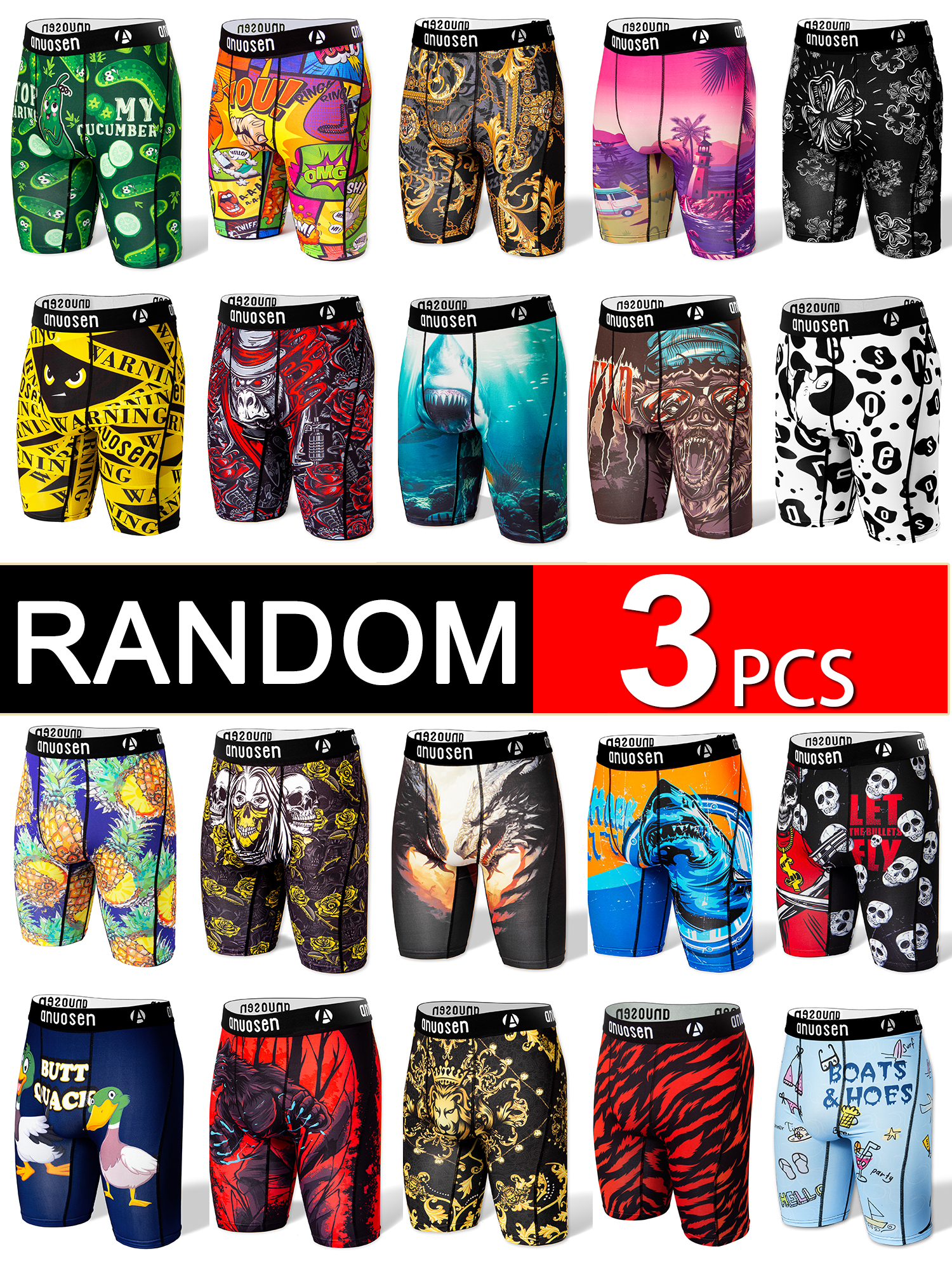 Random 3-Piece Set of Men's Lo - Multi Pack Underwear recensie en prijs