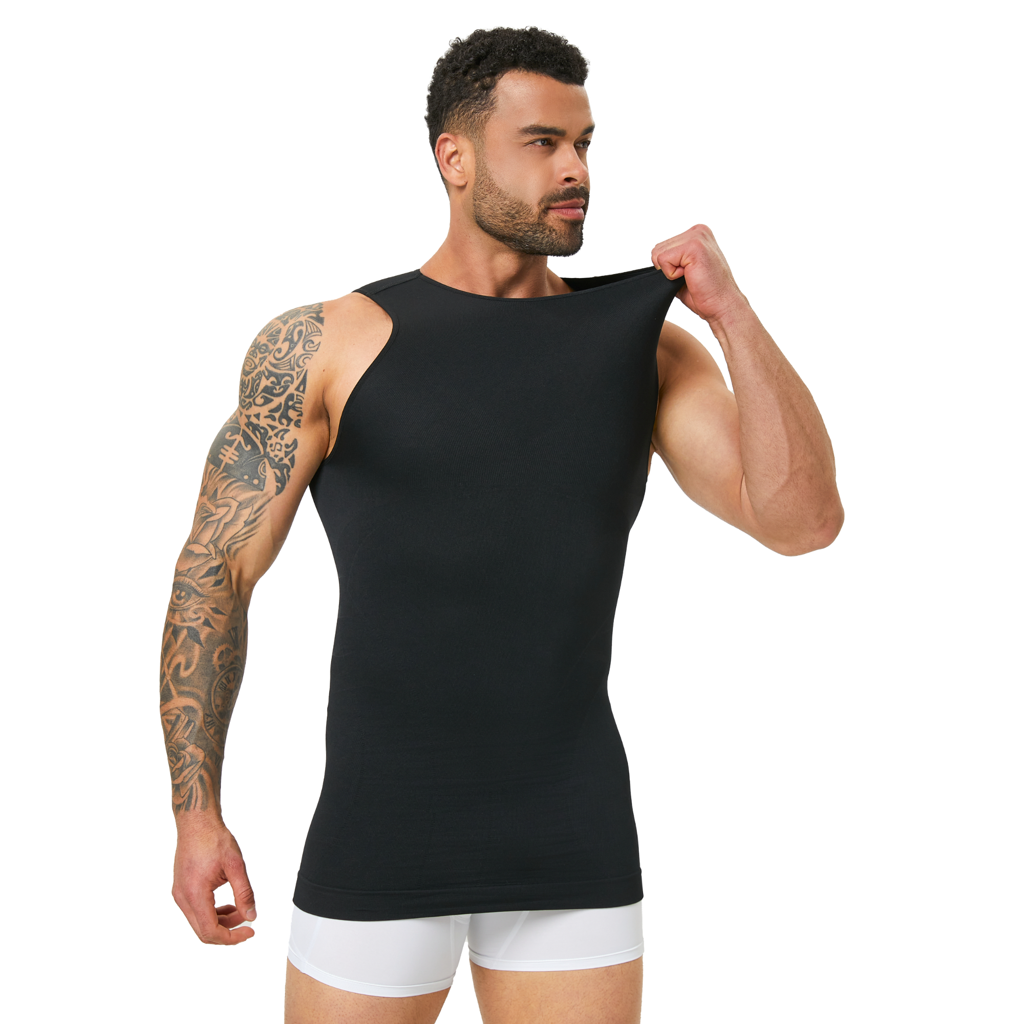Men Tummy Control Shapewear Ve - Undershirt Crew Neck recensie en prijs