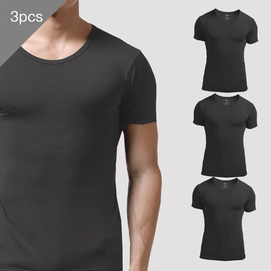 3PCS Men's Underwear Summer Sh - Undershirt Crew Neck recensie en prijs